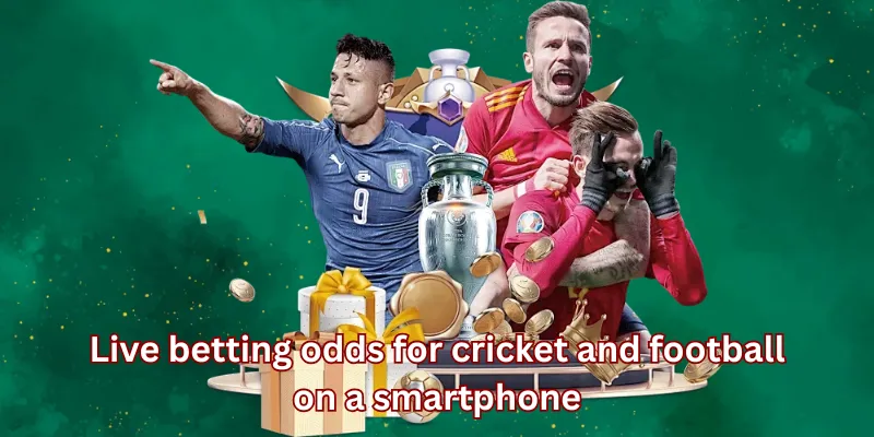 Live betting odds for cricket and football on a smartphone